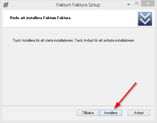 Redo för installation