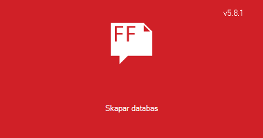 Skapar databas
